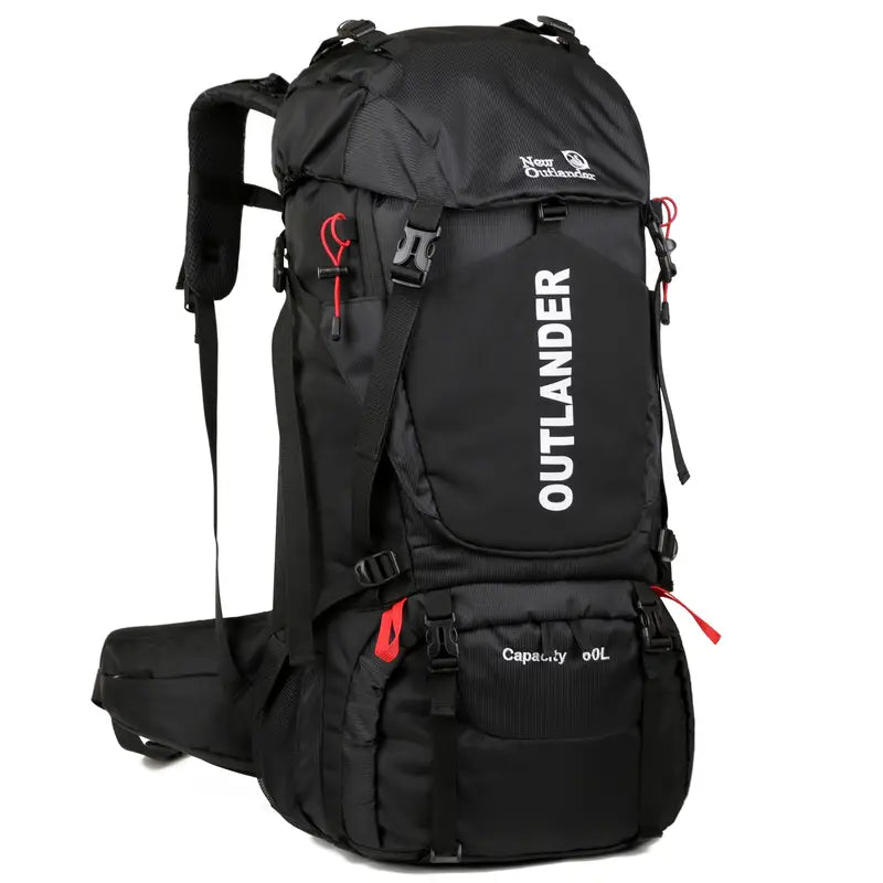 15.85 Gallon Ultralight Hiking Backpack - Durable Nylon Construction, Machine Washable, Breathable Mesh Padding Shoulder Straps, Multi-Compartment Design, Suitable for Camping,