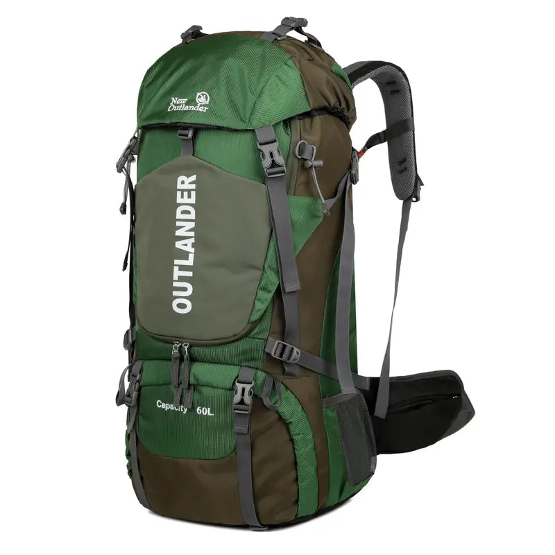 15.85 Gallon Ultralight Hiking Backpack - Durable Nylon Construction, Machine Washable, Breathable Mesh Padding Shoulder Straps, Multi-Compartment Design, Suitable for Camping,